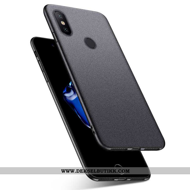 Etui Xiaomi Redmi Note 6 Pro Tynne Alt Inkludert Nubuck Svart, Deksel Xiaomi Redmi Note 6 Pro Myke T