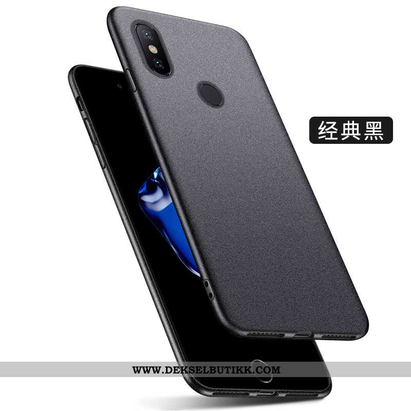 Etui Xiaomi Redmi Note 6 Pro Tynne Alt Inkludert Nubuck Svart, Deksel Xiaomi Redmi Note 6 Pro Myke T