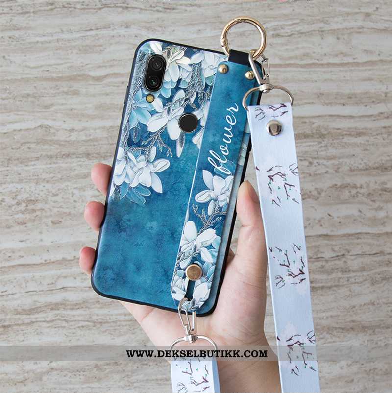 Etui Xiaomi Redmi Note 7 Hengende Ornamenter Hvit Anti-fall Rød Hvitt, Deksel Xiaomi Redmi Note 7 Vi