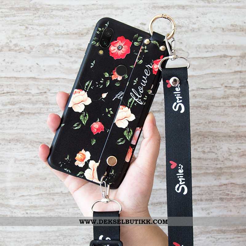 Etui Xiaomi Redmi Note 7 Hengende Ornamenter Hvit Anti-fall Rød Hvitt, Deksel Xiaomi Redmi Note 7 Vi