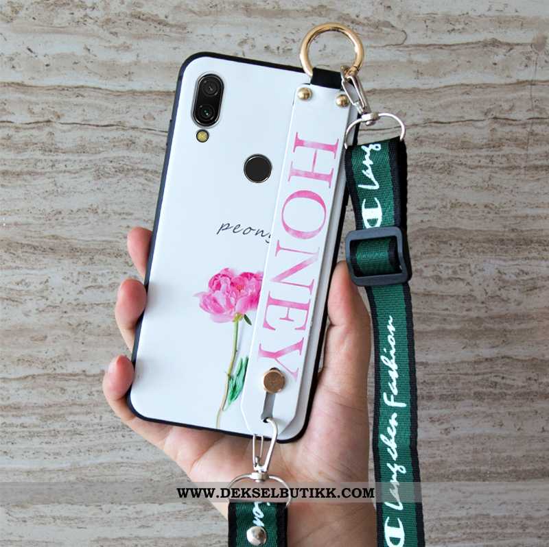 Etui Xiaomi Redmi Note 7 Hengende Ornamenter Hvit Anti-fall Rød Hvitt, Deksel Xiaomi Redmi Note 7 Vi