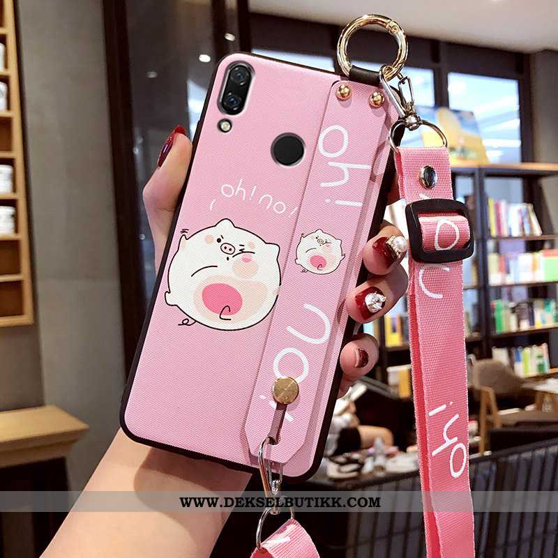 Etui Xiaomi Redmi Note 7 Nubuck Rød Silikon Deksel Rosa, Xiaomi Redmi Note 7 Cartoon Kjøpe