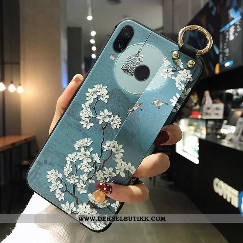 Etui Xiaomi Redmi Note 7 Silikon Liten Blomster Blå, Deksel Xiaomi Redmi Note 7 Beskyttelse Tilbud