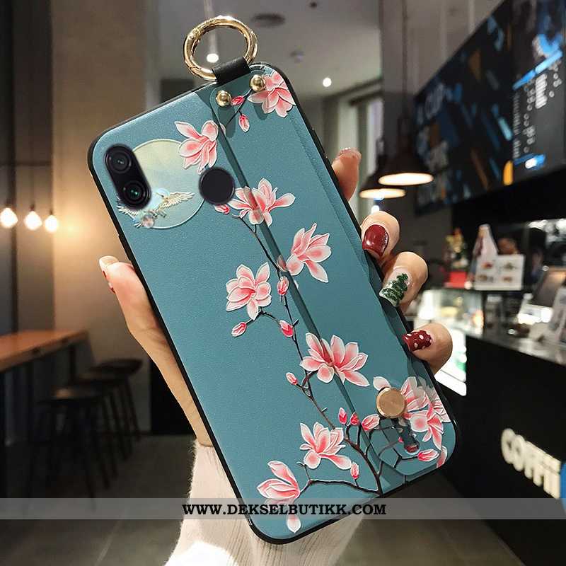 Etui Xiaomi Redmi Note 7 Silikon Liten Blomster Blå, Deksel Xiaomi Redmi Note 7 Beskyttelse Tilbud