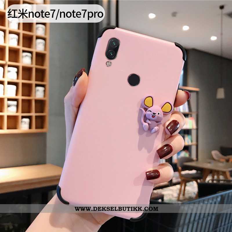 Etui Xiaomi Redmi Note 7 Tynne Liten Nubuck Beskyttelse Blå, Deksel Xiaomi Redmi Note 7 Silikon Kjøp