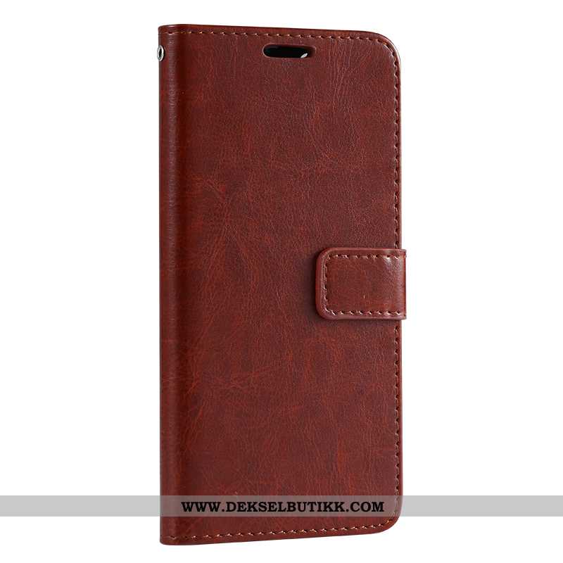 Etui Xiaomi Redmi Note 8 Pro Beskyttelse Rød Mobiltelefon Folio Brun, Deksel Xiaomi Redmi Note 8 Pro