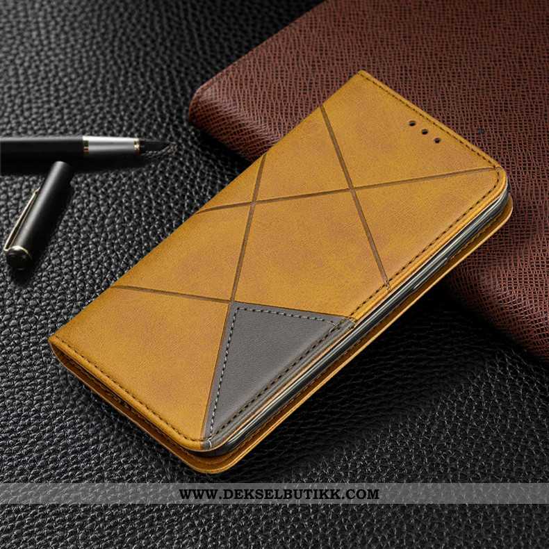 Etui Xiaomi Redmi Note 8 Pro Lommebok Folio Rød Deksel Brun, Xiaomi Redmi Note 8 Pro Beskyttelse Sal