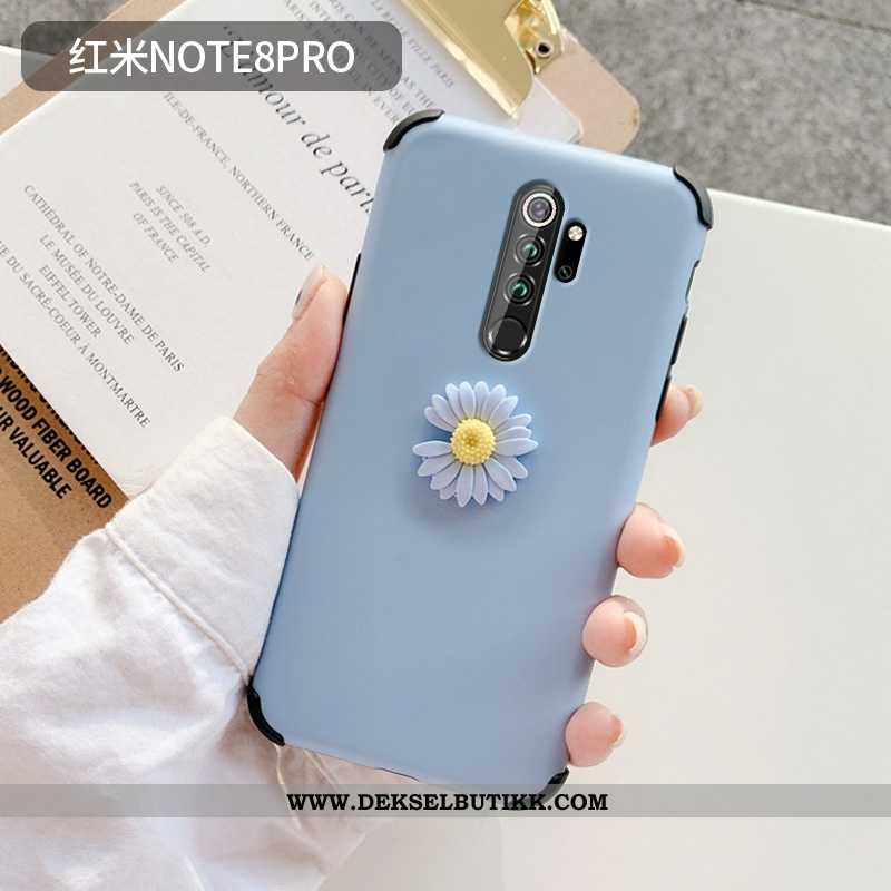 Etui Xiaomi Redmi Note 8 Pro Silikon Enkel Rød Fersk Grønn, Deksel Xiaomi Redmi Note 8 Pro Beskyttel