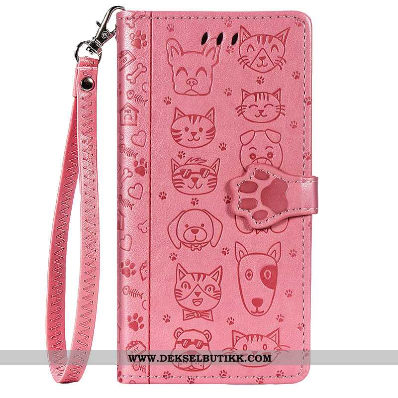 Etui Xiaomi Redmi Note 8t Beskyttelse Folio Anti-fall Rosa, Deksel Xiaomi Redmi Note 8t Silikon Tilb