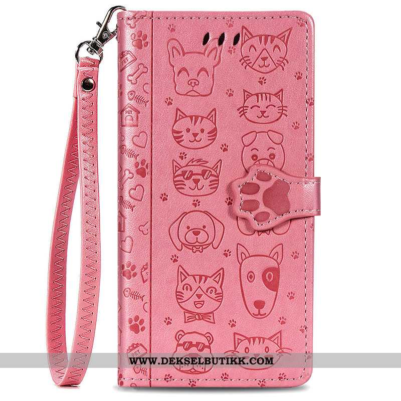 Etui Xiaomi Redmi Note 8t Beskyttelse Folio Anti-fall Rosa, Deksel Xiaomi Redmi Note 8t Silikon Tilb