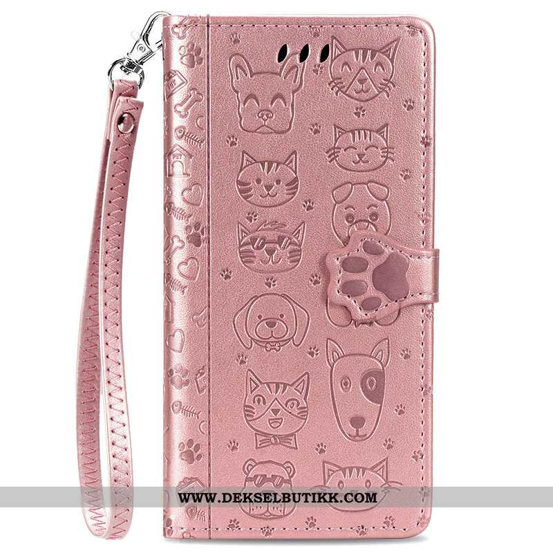 Etui Xiaomi Redmi Note 8t Beskyttelse Folio Anti-fall Rosa, Deksel Xiaomi Redmi Note 8t Silikon Tilb