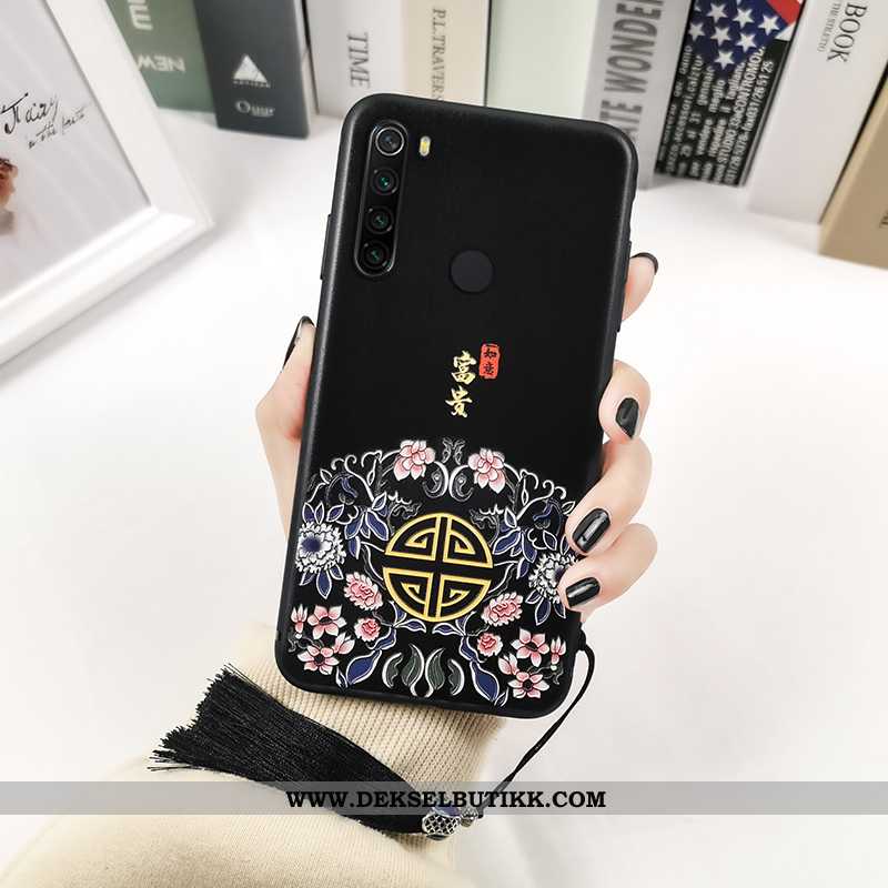 Etui Xiaomi Redmi Note 8t Kreativ Palass Vintage Trykk Rød, Deksel Xiaomi Redmi Note 8t Relieff Tilb