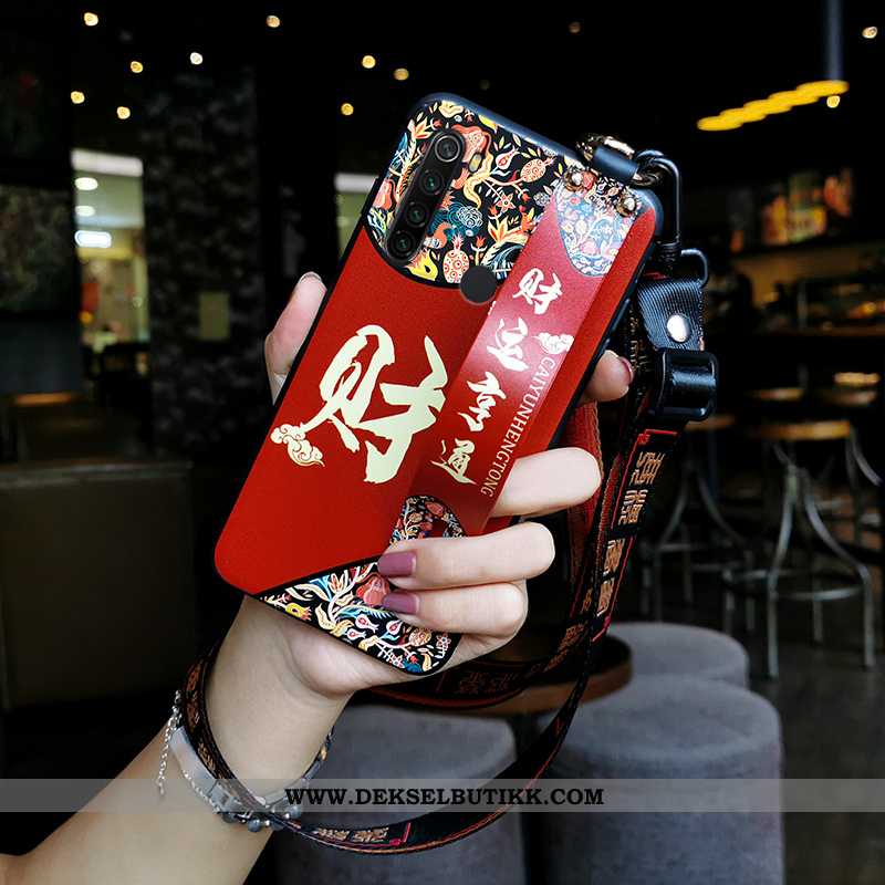 Etui Xiaomi Redmi Note 8t Myke Deksel Anti-fall Hengende Ornamenter Rød, Xiaomi Redmi Note 8t Siliko