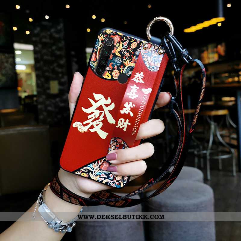 Etui Xiaomi Redmi Note 8t Myke Deksel Anti-fall Hengende Ornamenter Rød, Xiaomi Redmi Note 8t Siliko