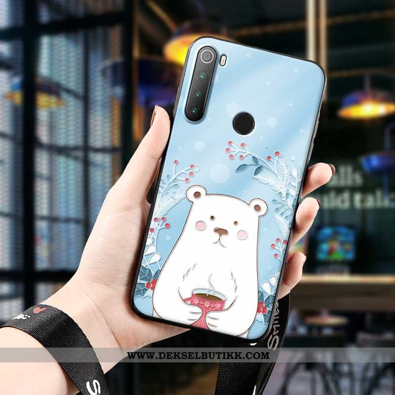 Etui Xiaomi Redmi Note 8t Relieff Liten Nubuck Alt Inkludert Grønn, Deksel Xiaomi Redmi Note 8t Vakk