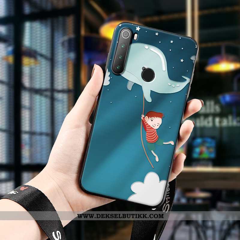 Etui Xiaomi Redmi Note 8t Relieff Liten Nubuck Alt Inkludert Grønn, Deksel Xiaomi Redmi Note 8t Vakk