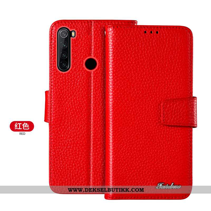 Etui Xiaomi Redmi Note 8t Skinn Liten Alt Inkludert Rød Brun, Deksel Xiaomi Redmi Note 8t Beskyttels