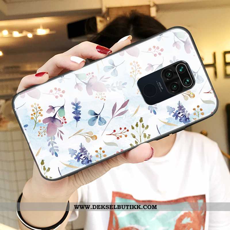 Etui Xiaomi Redmi Note 9 Beskyttelse Kreativ Anti-fall Nye Hvitt, Deksel Xiaomi Redmi Note 9 Glass B