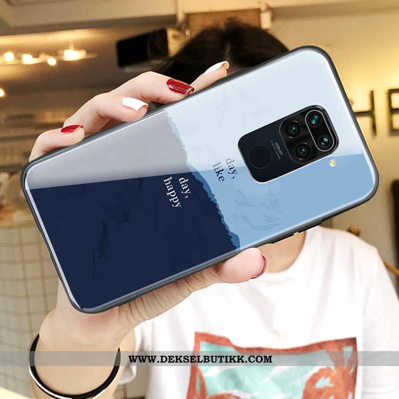 Etui Xiaomi Redmi Note 9 Beskyttelse Kreativ Anti-fall Nye Hvitt, Deksel Xiaomi Redmi Note 9 Glass B