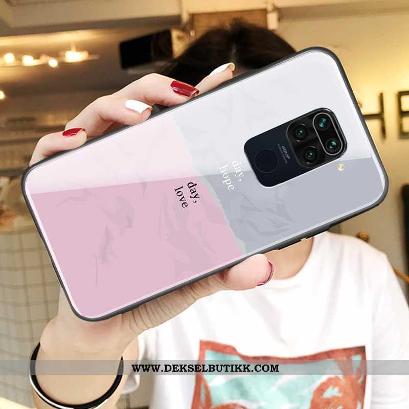 Etui Xiaomi Redmi Note 9 Beskyttelse Kreativ Anti-fall Nye Hvitt, Deksel Xiaomi Redmi Note 9 Glass B