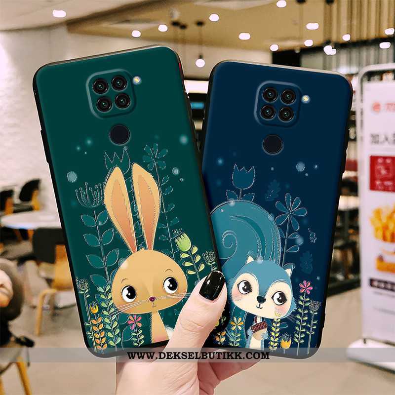 Etui Xiaomi Redmi Note 9 Cartoon Mobiltelefon Blå Anti-fall, Deksel Xiaomi Redmi Note 9 Vakker Billi