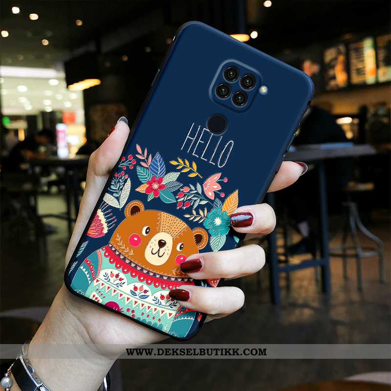 Etui Xiaomi Redmi Note 9 Cartoon Mobiltelefon Blå Anti-fall, Deksel Xiaomi Redmi Note 9 Vakker Billi