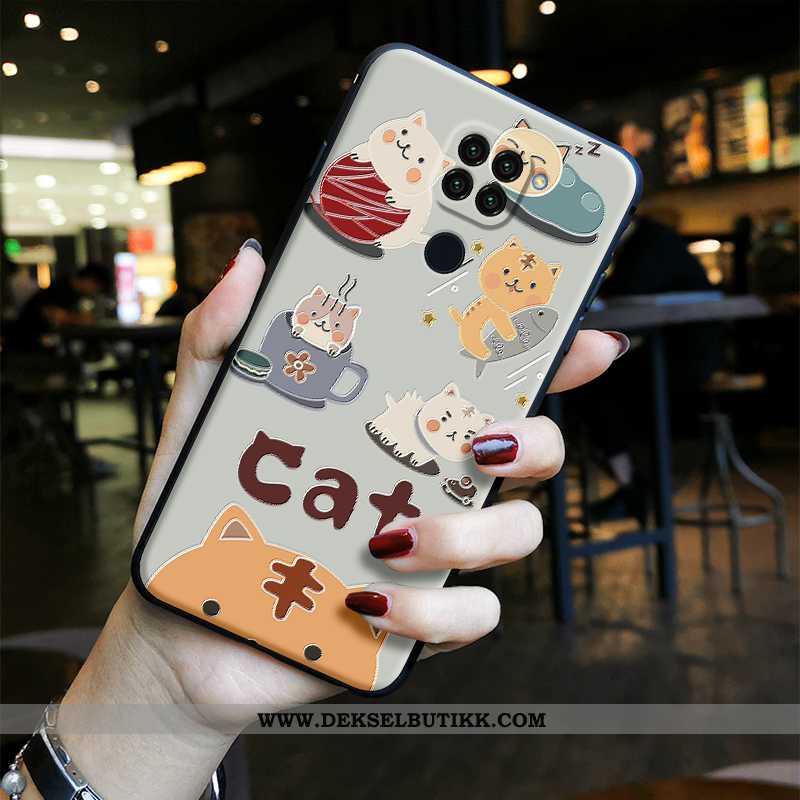 Etui Xiaomi Redmi Note 9 Cartoon Mobiltelefon Blå Anti-fall, Deksel Xiaomi Redmi Note 9 Vakker Billi