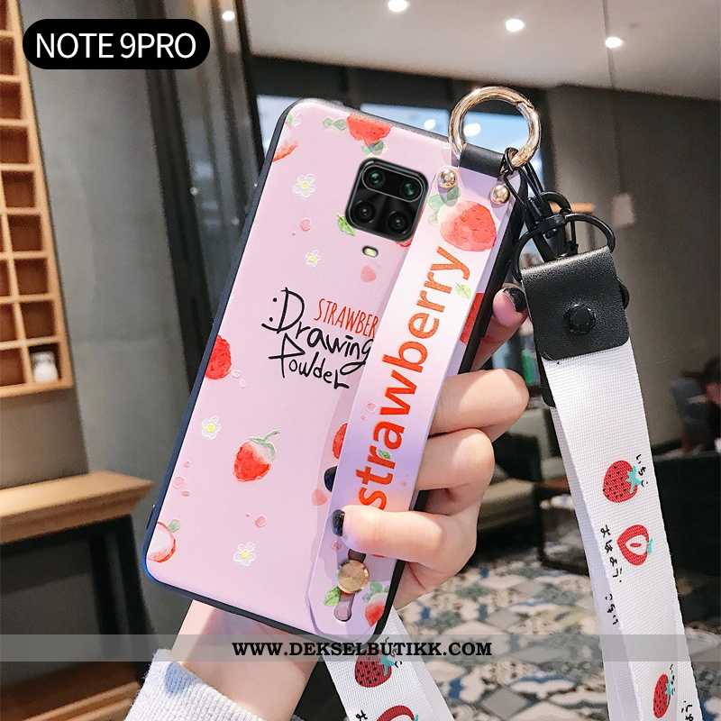 Etui Xiaomi Redmi Note 9 Pro Mote Myke Kreativ Mobiltelefon Rosa, Deksel Xiaomi Redmi Note 9 Pro Av 