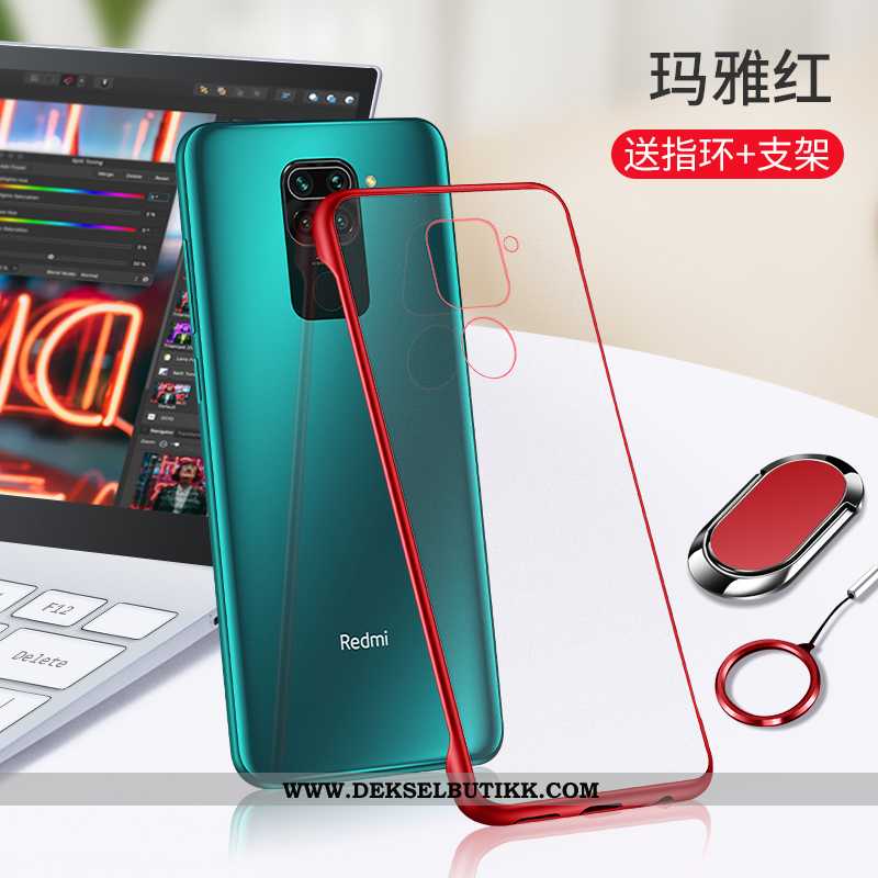 Etui Xiaomi Redmi Note 9 Silikon Alt Inkludert Rød Svart, Deksel Xiaomi Redmi Note 9 Beskyttelse Kjø