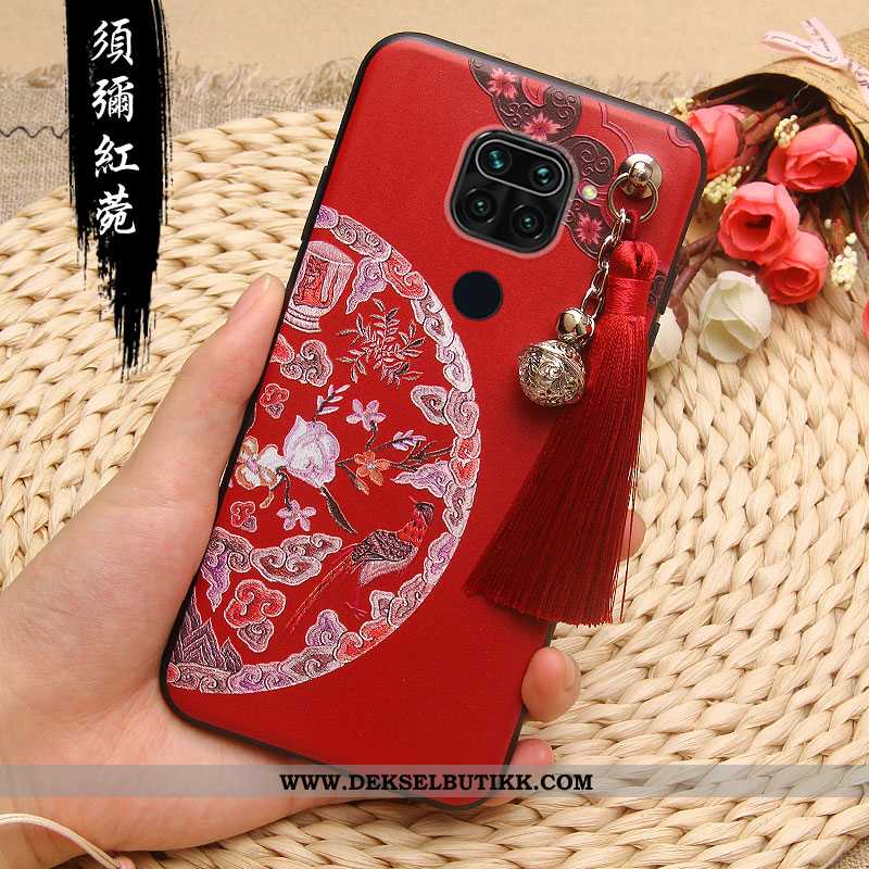 Etui Xiaomi Redmi Note 9 Silikon Anti-fall Rosa, Deksel Xiaomi Redmi Note 9 Relieff Tilbud