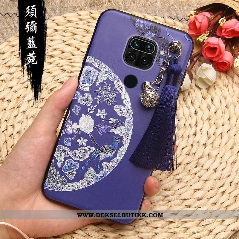 Etui Xiaomi Redmi Note 9 Silikon Anti-fall Rosa, Deksel Xiaomi Redmi Note 9 Relieff Tilbud