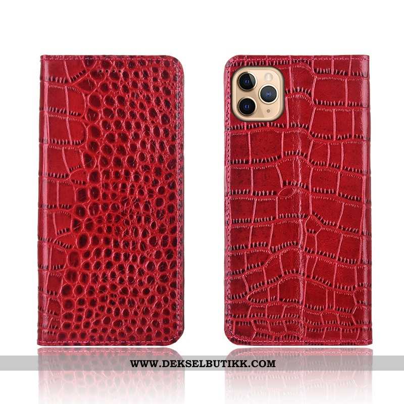 Etui iPhone 11 Pro Max Mønster Krokodille Alt Inkludert Rød, Deksel iPhone 11 Pro Max Silikon Rabatt