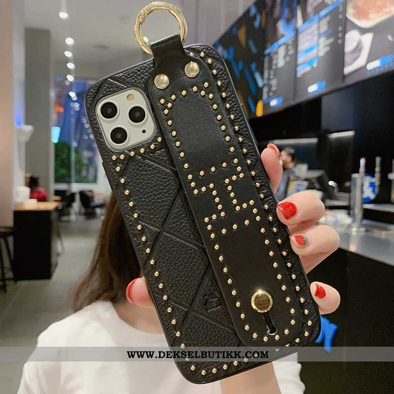 Etui iPhone 11 Pro Skinn Anti-fall High End Mote Rød, Deksel iPhone 11 Pro Trend Salg