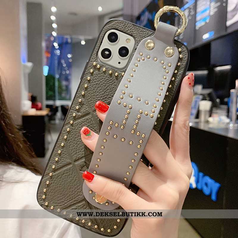 Etui iPhone 11 Pro Skinn Anti-fall High End Mote Rød, Deksel iPhone 11 Pro Trend Salg