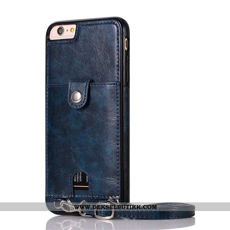 Etui iPhone 7 Hengende Ornamenter Kort Beskyttelse Gull, Deksel iPhone 7 Hengende Nakke Butikk