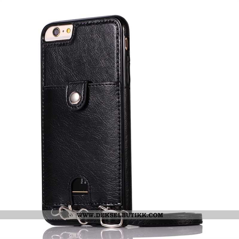 Etui iPhone 7 Hengende Ornamenter Kort Beskyttelse Gull, Deksel iPhone 7 Hengende Nakke Butikk