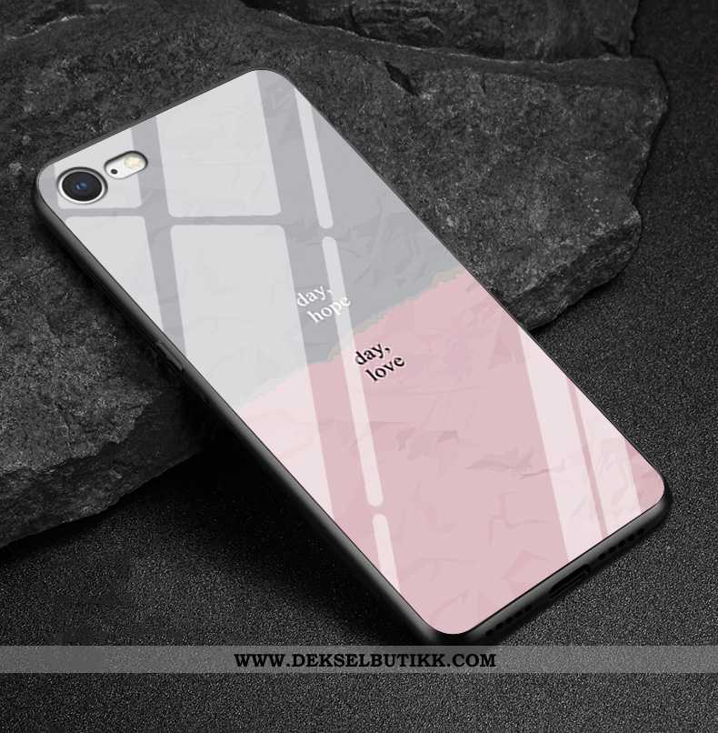 Etui iPhone 7 Plus Glass Farge Mobiltelefon, Deksel iPhone 7 Plus Beskyttelse Billig