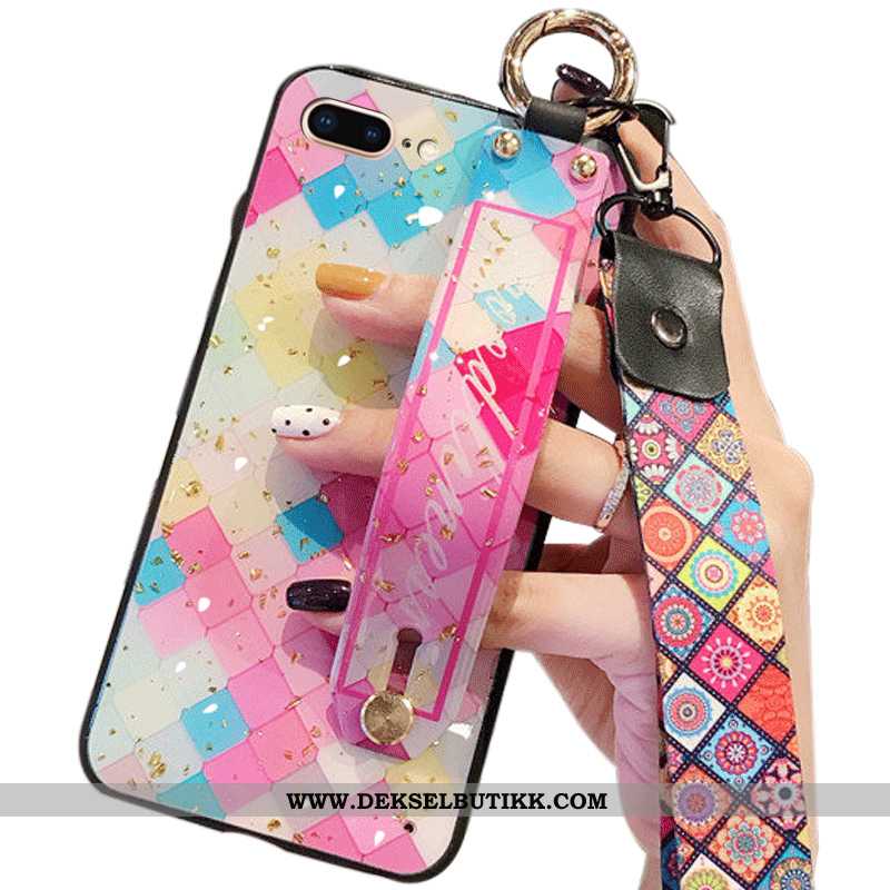 Etui iPhone 8 Plus Hengende Ornamenter Mobiltelefon Alt Inkludert Anti-fall Farge, Deksel iPhone 8 P