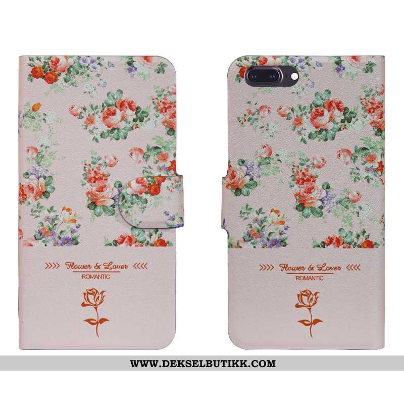 Etui iPhone 8 Plus Luksus Blomster Silikon Mobiltelefon Svart, Deksel iPhone 8 Plus Av Personlighet 