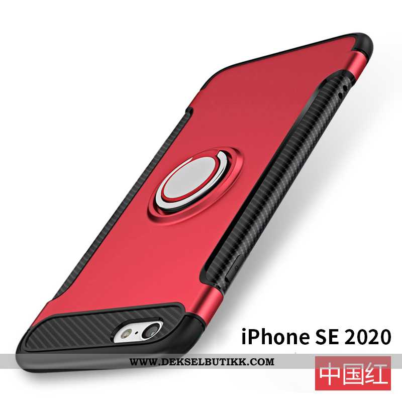 Etui iPhone Se (nouveau) Silikon Bil Mobiltelefon Magnetisk Svart, Deksel iPhone Se (nouveau) På Net