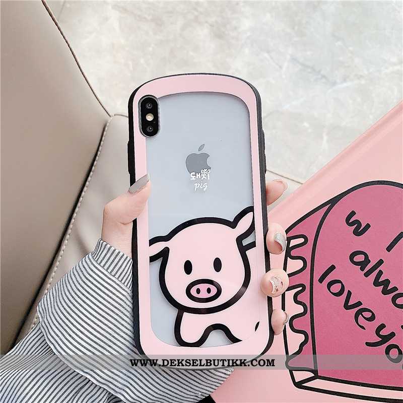 Etui iPhone X Beskyttelse Lovers Mobiltelefon Rosa, Deksel iPhone X Glass Tilbud