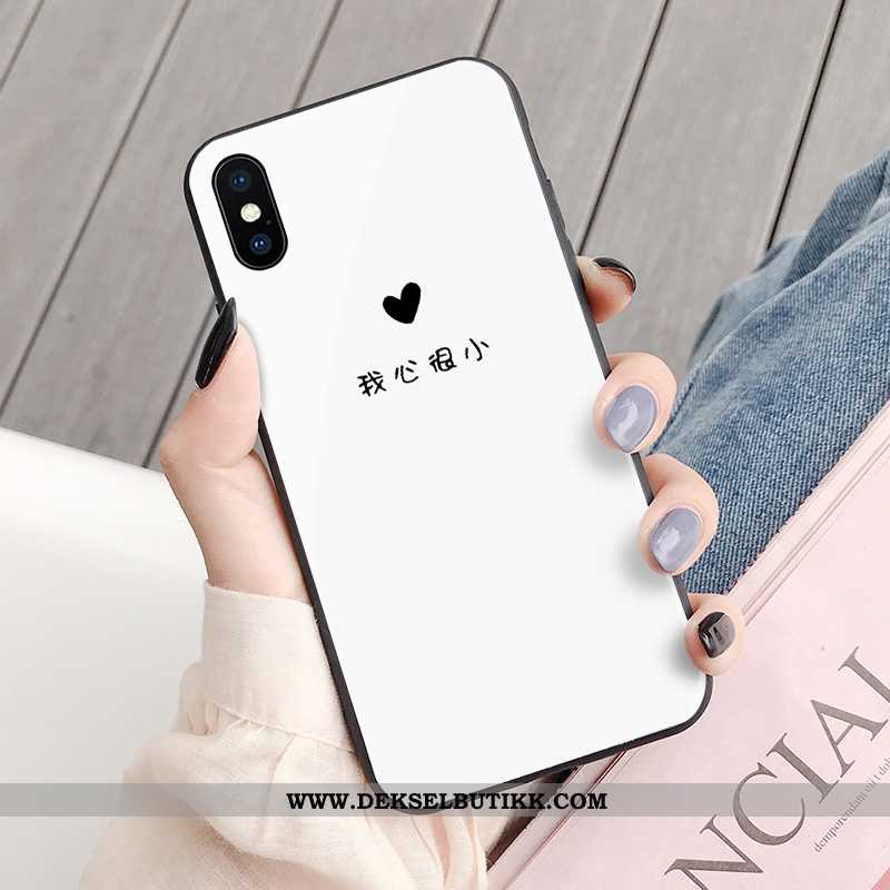 Etui iPhone X Kreativ Lovers Enkel Svart, Deksel iPhone X Trend Butikk