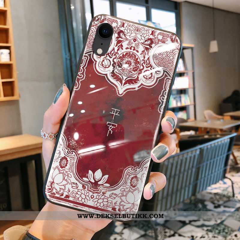 Etui iPhone Xr Glass Rød Kinesisk Stil Totem, Deksel iPhone Xr Silikon Tilbud