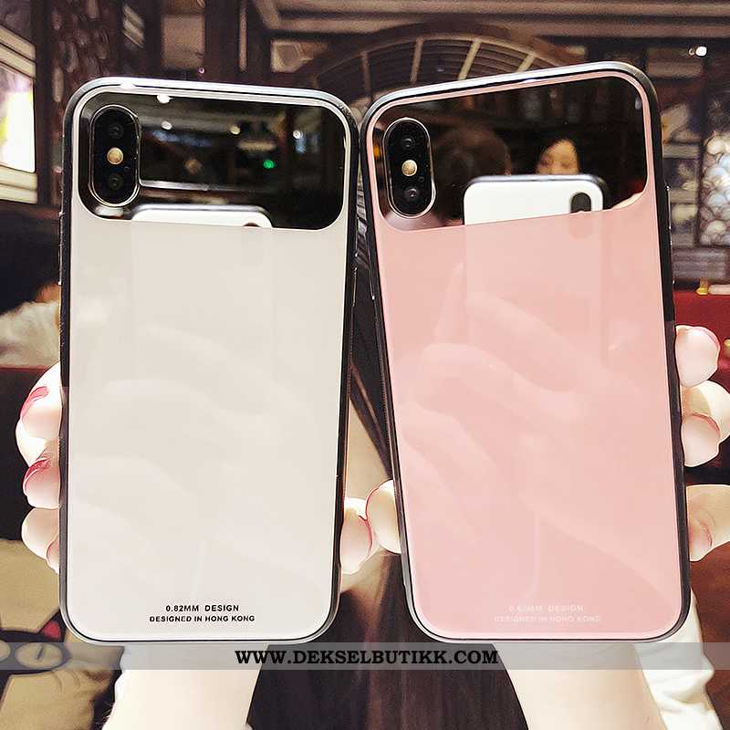 Etui iPhone Xs Av Personlighet Speil Rosa Glass, Deksel iPhone Xs Trend Tilbud