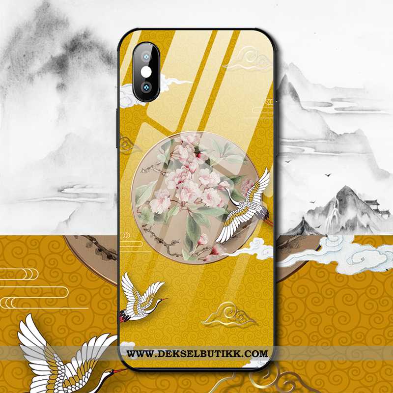 Etui iPhone Xs Kreativ Stjerners Anti-fall Rød, Deksel iPhone Xs Trend Tilbud