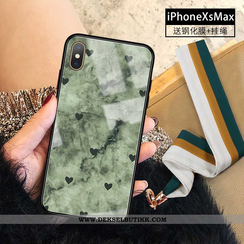 Etui iPhone Xs Max Glass Anti-fall Mobiltelefon Rosa, Deksel iPhone Xs Max Trend Tilbud