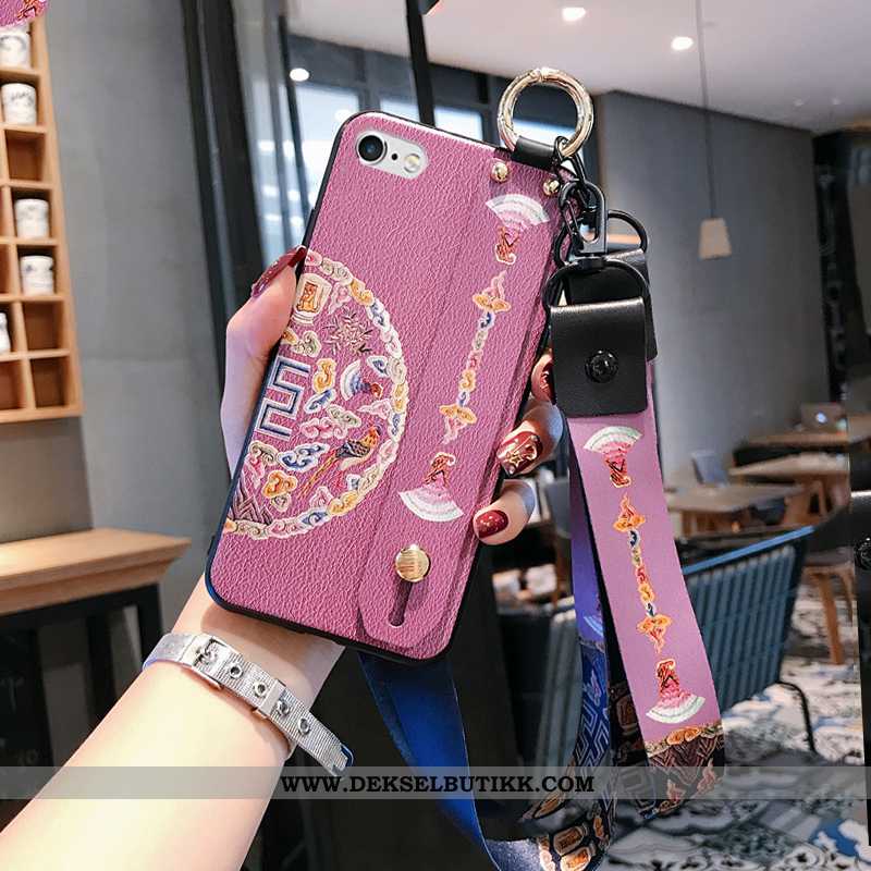 Etui iPhone Xs Max Hengende Ornamenter Hengende Nakke Kinesisk Stil Palass Rosa, Deksel iPhone Xs Ma