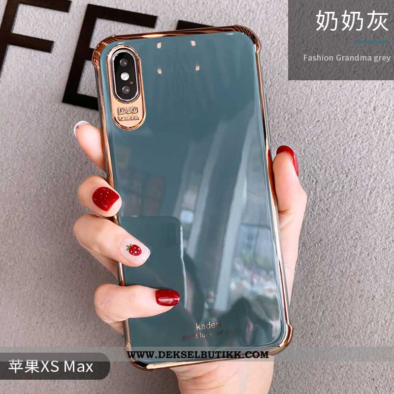 Etui iPhone Xs Max Kreativ High End Mobiltelefon Alt Inkludert Grønn, Deksel iPhone Xs Max Trend Bil