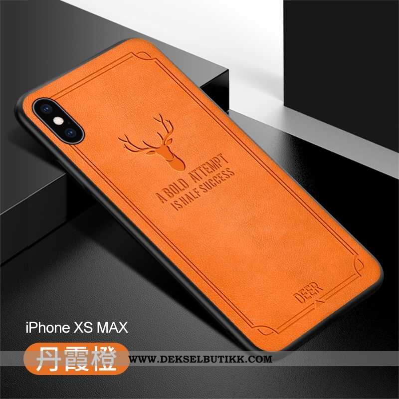 Etui iPhone Xs Max Myke High End Beskyttelse Mobiltelefon Oransje, Deksel iPhone Xs Max Silikon Bill