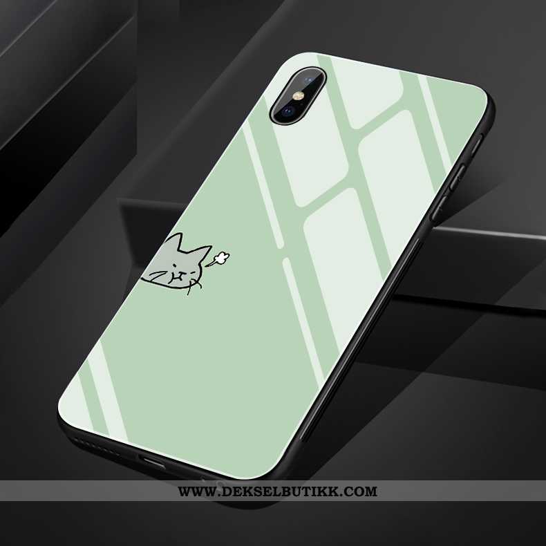 Etui iPhone Xs Max Silikon Katt Kreativ Gul, Deksel iPhone Xs Max Glass Billige